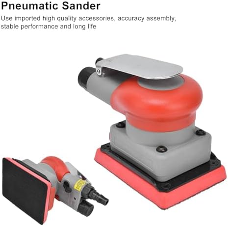 LiebeWH Pneumatic Random Orbital Sander 2.5mm Orbit Palm Air Sander for Auto Detailing Car Polishing Woodworking
