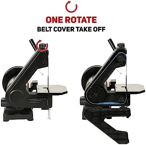 BUCKTOOL Low Speed Belt Grinder Combo for Metal,1x30" Belt,6" Grinder,2.1A