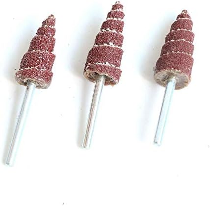 Flap Wheel Cone Shape Mounted Point Grinding Head Sandpaper Flap Sanding Wheel 10mm 12mm 80#-320# with 1/8" Shank Polishing