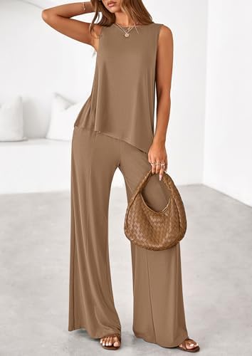 PRETTYGARDEN Women's Summer 2 Piece Matching Lounge Sets