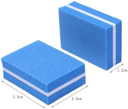 Sponge Nail Buffers 300pcs Mini Nail File 100/180 Disposable Buffer Block Sponge Women Manicure Tool Polish UV Gel Lime a Ongle Wholesale(Blue)