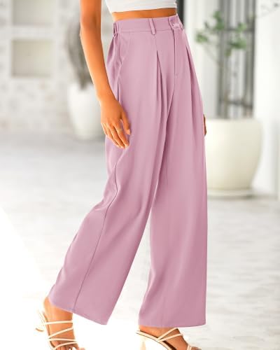 BTFBM Fall High Waisted Business Casual Palazzo Pants for Women Dressy 2026