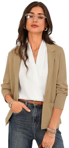 GRACE KARIN Womens Sweater Blazer Jackets Business Casual Work Cardigan