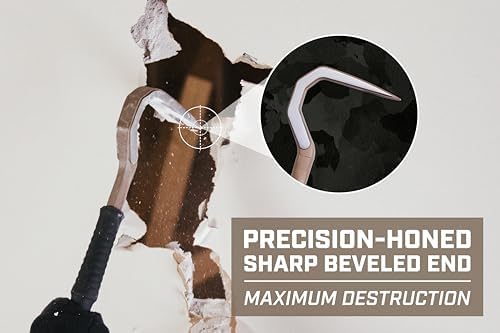 Spec Ops Tools Pry Bar, Crowbar for Demolition & Nail Pulling, High-Carbon Steel, 42" Demo Bar