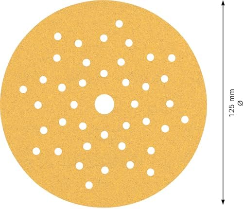 Bosch Professional 5x Expert C470 Sandpaper (Ø 125 mm, Grit 100, Accessories Orbital Sander)