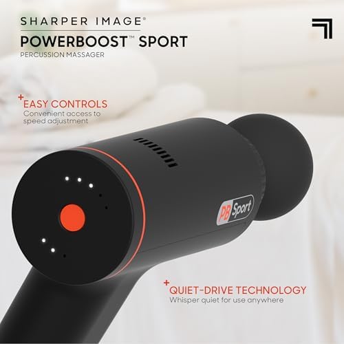 Sharper Image Powerboost Sport Deep Tissue Percussion Massage Gun