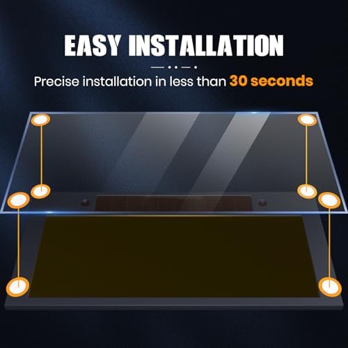 10 Pack 2x4.25" Clear Welding Lens | ANSI Z87.1 Polycarbonate Protective Lens for Welding Hood | Scratch Resistant Outer Cover Lens to Protect Auto-Darkening Lens