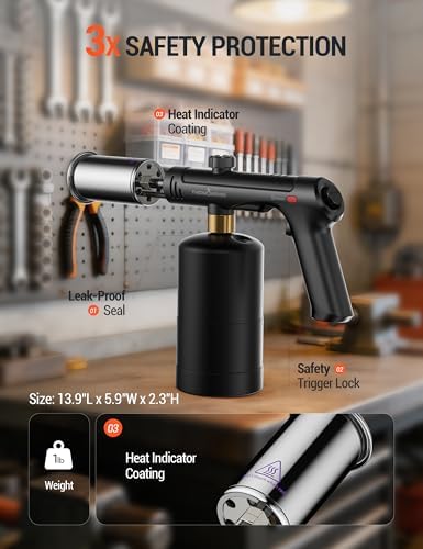 ThermoMaven Propane Torch Gun, One-Touch Max Fire Flame Thrower, Black