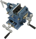 5 Inch Cross Slide Drill Press Vise 2 Way X-Y Heavy Duty Clamp Machine Cross Slide Vise Fit for Clamping Workpiece Processing