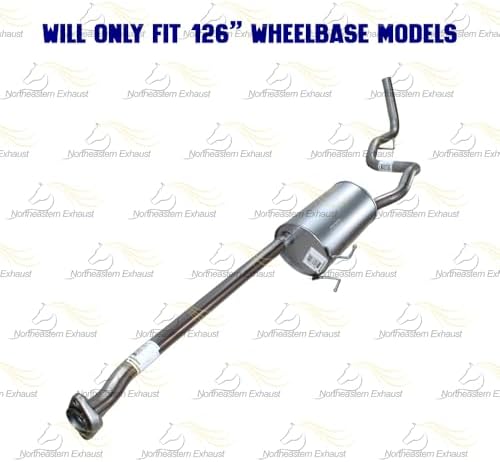 Northeastern Exhaust | Stainless Steel Exhaust Intermediate Pipe, Muffler & Tail Pipe Exhaust System Kit Compatible for Ford Ranger 2004-2008 3.0L | Free Gasket and Clamps Included