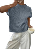 SOLY HUX Women's Short Sleeve Business Casual Sweater
