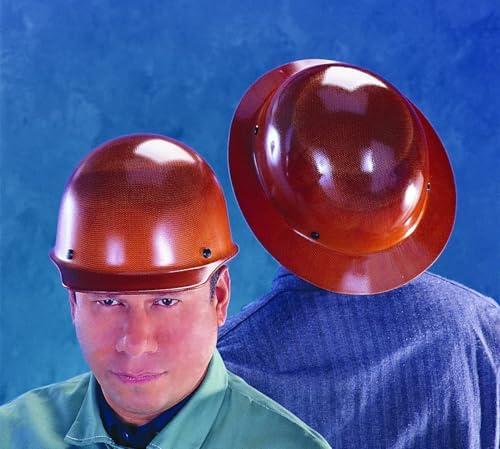 MSA Skullgard Cap Style Safety Hard Hat with Suspension - Non-Slotted Cap, Made of Phenolic Resin, Radiant Heat Loads up to 350F | Staz-On Pinlock Suspension