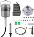 VEVOR Flex Shaft Grinder, 150W 23000RPM Electric Flex Shaft Rotary Tool, Foot-Pedal Control Hanging Carver Grinder with 112PCS Accessory Kit for Sanding Buffing Polishing Cutting