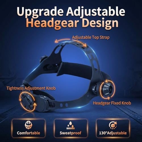 Welding Helmet Auto Darkening - True Color Wide View Welding Shield - 0.1ms Response Time- Optical Grade 1/1/1/1 - Adjustable Wide Shade for SMAW, MIG, TIG, GTAW-Lightweight for Extended Wear