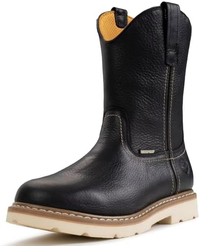 SUREWAY 10in Mens Soft/Steel Toe Waterproof Wellington Work Boot