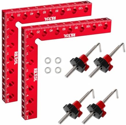 90 Degree Corner Clamps, 2 Pcs 5.5"×5.5" Woodworking Clamps Tools