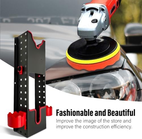 Polishing Buffer Holder Wall Mount, Rotary Polisher Storage Rack