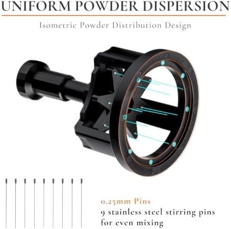 Vandroop Rotary WDT Tool 54mm, Semi-Automatic Espresso Distribution Tool