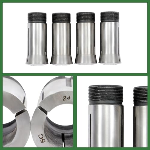 5C 3mm-25mm x 1mm Metric Collet Set 23 Piece 0.0005" Accuracy appropriate for Engraving Machine