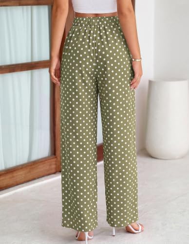 BTFBM Striped Palazzo Pants for Women Fall 2026 Wide Leg Dress Work Pants