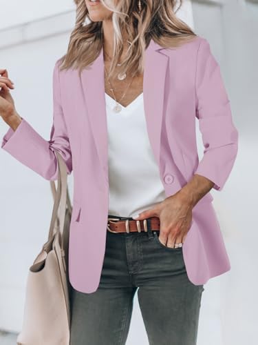 Cicy Bell Womens Casual Blazers Long Sleeve Work Office Suit Jackets Blazer