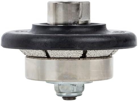 Raizi 3/16 inch Demi Bullnose Half Bullnose Diamond Hand Profile Wheel Router Bits 45 Degree Bevel Edge for Granite Concrete Marble Countertop Edge (E5)