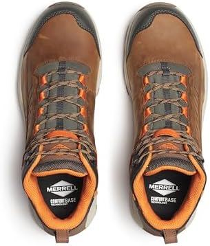 Merrell Mens Dark Taupe Moab Speed 2.0 Mid Composite Toe WPSR Hiker
