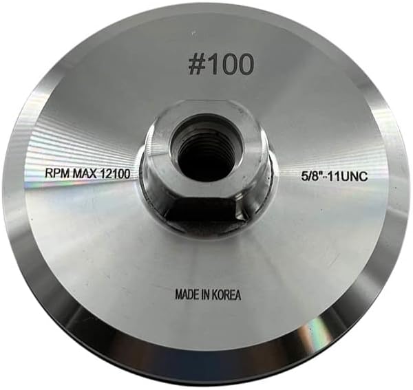 4" Hybrid Cup Wheels for Porcelain and Glass, Wet Only, #100 Grit