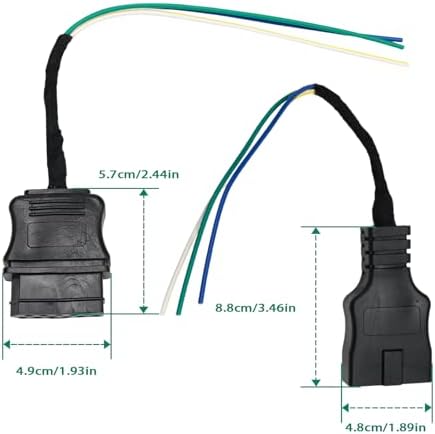 3 Pin Truck and Plow Side Repair Harness, Snow Plow Side Control Wire Harness Kit Fit for Fisher and Western, Replace 27063 26359 27063W