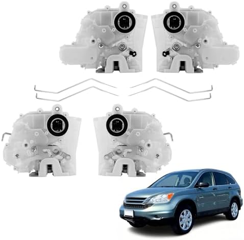 4Pcs Door Lock Actuator for 2007-2011 Honda CR-V CRV EX EX-L LX SE, Front-Rear 4 Doors Lock Latch Assembly Replacement 72150-SWA-A01, 72110-SWA-D01, 72650-SWA-A01, 72610-SWA-A01