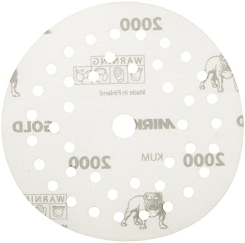 Mirka Sandpaper Gold Film Multifit 5 Inch Grit 2000 50 Pack