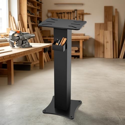 Bench Grinder Stand, Floor Pedestal, 13.77"x9.84" Mounting Plate, 32.67" H