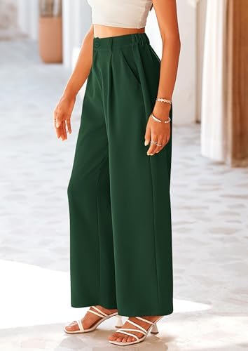 PRETTYGARDEN Women's Flowy Wide Leg Dress Pants