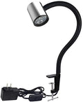 Led C Clamp Work Light IP65 Water Proof Flexible Gooseneck lamp 900 Lumens 120 Volt for Machine Lathe Milling Drill Press Industrial Lighting