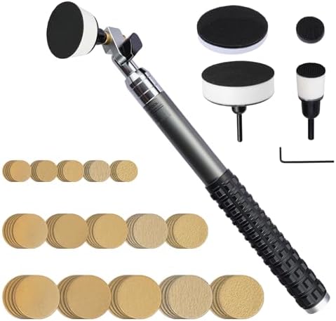 RUITOOL Bowl Sander for Woodturning, Dual Bearing Head, 75 Sanding Discs