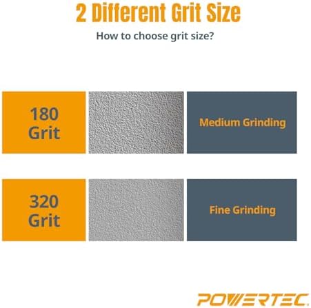 POWERTEC CBN Grinding Wheel 8 Inch 320 Grit, Bench Grinder Wheel for Sharpening HSS Tools, Lathe Tools & Chisel Set, 8" x 1" Wide, 5/8" Arbor Bench Grinder Wheels for Bench Grinder, 1 PK (15701)