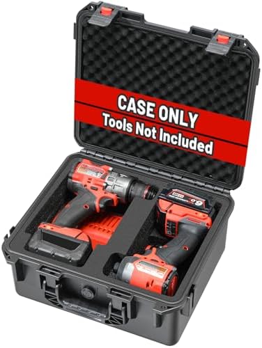 LOTOCASE Case for Milwaukee Drill M18 Impact Driver Waterproof Storage box