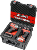 LOTOCASE Case for Milwaukee Drill M18 Impact Driver Waterproof Storage box