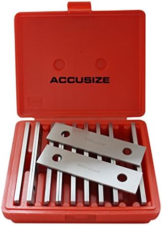 Accusize Precision Parallel Set 1/8 in x 6 in, 10 Matched Pairs