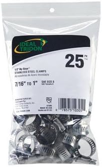 Ideal Tridon Hose Clamps Stainless Steel 7/16 "