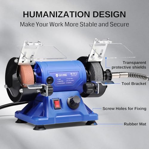 SainSmart Mini Bench Grinder and Polisher, 3-inch Table Grinder