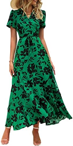 PRETTYGARDEN Women's Boho Floral Summer Maxi Dresses