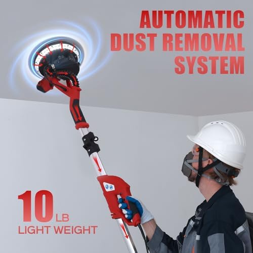Drywall Sander, Upgraded 8-Amp Popcorn Ceiling Removal Tool, Bench Grinders