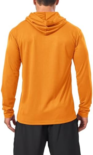Men’s 5 Pack Sun Protection Long Sleeve Hoodie Rash Guard SPF Lightweight Quick Dry UV Shirts Outdoor Fishing Active Wear