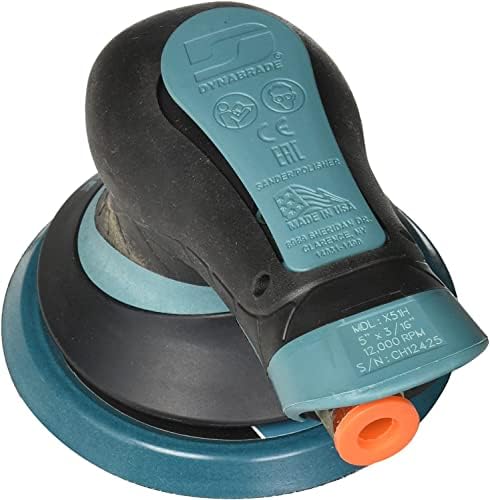 Dynabrade (X51H) Dynorbital Extreme 5" (127 mm) Diameter Random Orbital Sander, Non-Vacuum, Hook-Face Pad Face | Proportionate 3/16" (5 mm) Diameter Orbit | 12000 RPM Pneumatic Motor