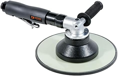 Dynabrade (NS11) Nitro Series 11” (279 mm) Diameter Random Orbital Sander, Non-Vacuum | Proportionate 3/4"" Diameter Orbit, Swirl-Free Finish | 2800 RPM Pneumatic Motor