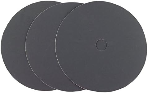 Starcke Premium 7 Inch Heavy Duty Cloth Sanding Discs - 7/8" Hole Bolt On Attachment Black Silicon Carbide - for Stone, Metal, Auto Body Repair, Paint, and Plastics (100 Pack, 600 Grit)