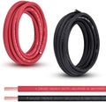 4 Gauge Battery Cable, 20FT Red + 20FT Black 4 AWG Pure Copper Wire Welding Cable, for Automotive, Battery, Solar and Generator, Standard USA OFC Wire