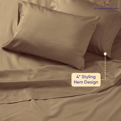 JS Sanders Collection 4PC Boat Sheet Set Universal AFT Berth, Taupe