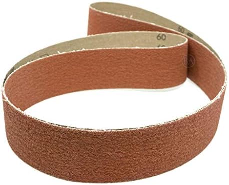 Benchmark Abrasives 2" x 72" Premium Ceramic Sanding Belts for Grinding Deburring Polishing Rust Removal on Metal, Stainless Steel, and Carbon Steel, Use with Belt Disc Sander (6 Pack) - 40 Grit